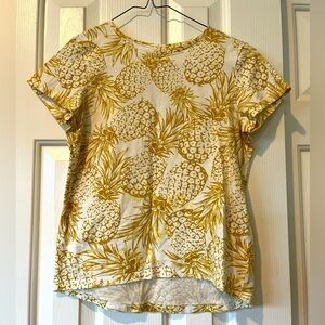 Old Navy Yellow Patterned Softest Tee XL